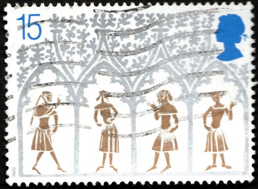 Reino Unido - 1989 - Natal Catedral de Ely Camponeses - 15P