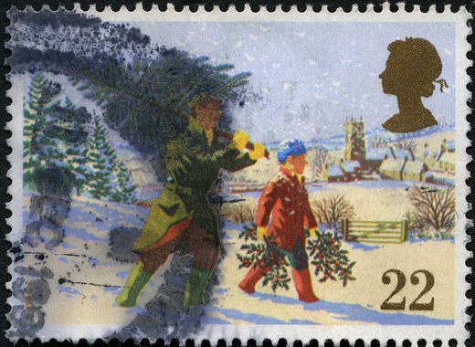 Reino Unido - 1990 - Natal - Transportar Arvore de Natal - 22p