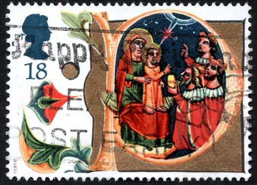 Reino Unido - 1991 - Natal Letras Iluminadas - 18P