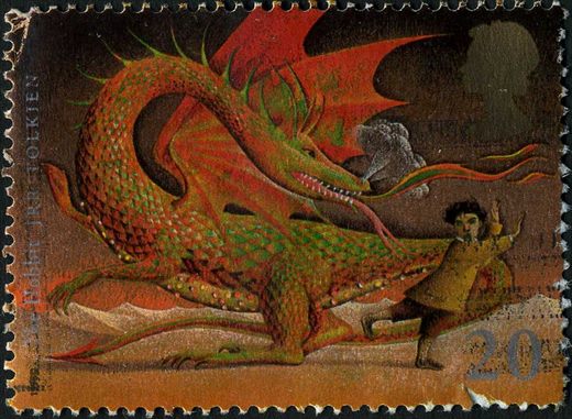Reino Unido - 1998 - Mundos Magicos - The Hobbit - 20p