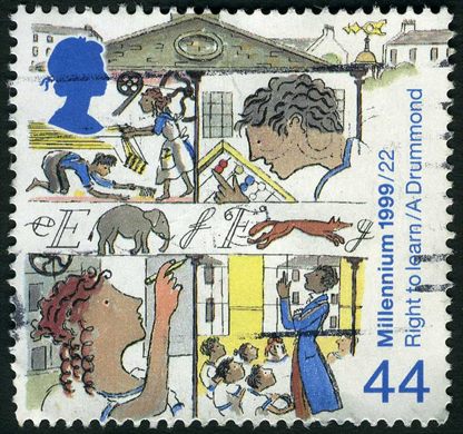 Reino Unido - 1999 - Millennium Conto dos Cidadaos Right to Learn - 44P