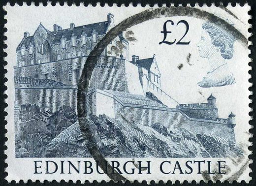 Reino Unido - Sem Data - Castelos Edinburgh Castle - 2GBP