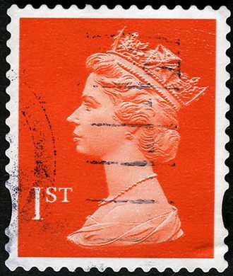 Reino Unido - Sem Data - Rainha Isabel II Machin - 1ST