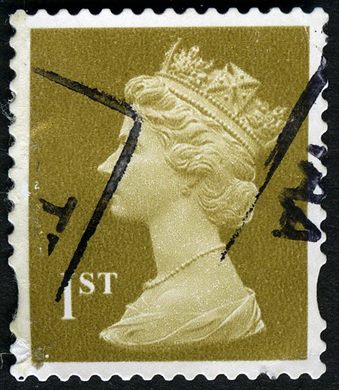 Reino Unido - Sem Data - Rainha Isabel II Machin - 1ST