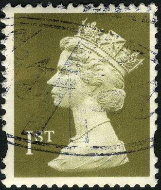 Reino Unido - Sem Data - Rainha Isabel II Machin - 1ST