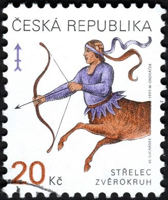 Republica Checa - 1999 - Signos do Zodiaco Sagitario - 20Kc
