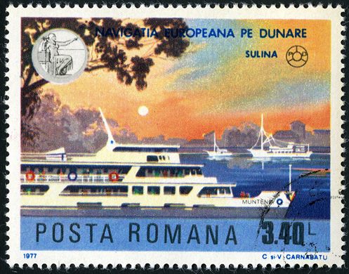 Romenia - 1977 - Navigatia Europeana pe Dunare Sulina Muntenia - 3.40L