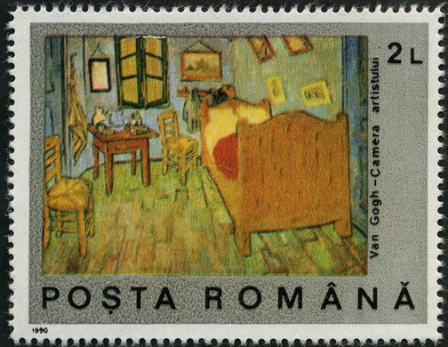 Romenia - 1990 - Van Gogh Camera artistului - 2L
