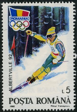 Romenia - 1992 - Jogos Olimpicos de Inverno Albertville - 5L