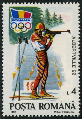 Romenia - 1992 - Jogos Olimpicos Albertville - 4L