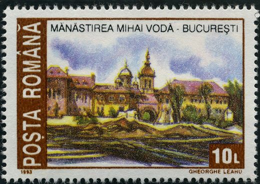 Romenia - 1993 - Mosteiros Manastirea Mihai Voda Bucuresti - 10L