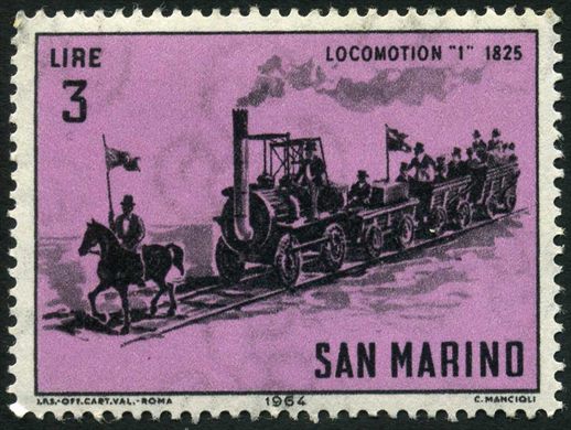 Sao Marino - 1964 - Locomotivas Locomotion 1 1825 - 3L