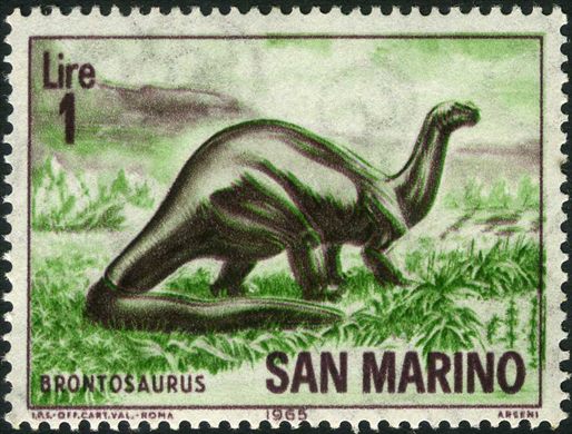 Sao Marino - 1965 - Animais Pre Historicos Brontosaurus - 1L