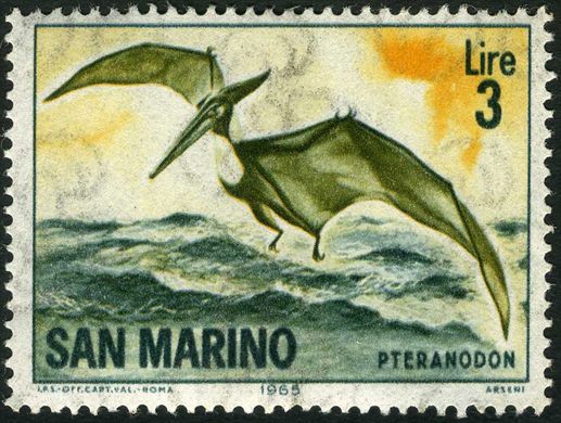 Sao Marino - 1965 - Animais Pre Historicos Pteranodon - 3L