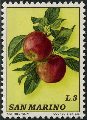 Sao Marino - 1973 - Frutos Macas - 3L