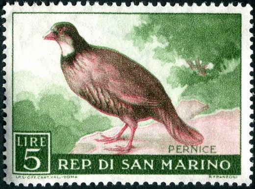 Sao Marino - Sem Data - Aves - 5L