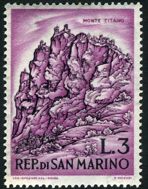 Sao Marino - Sem Data - Paisagem Rochosa - 3L