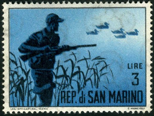 Sao Marino - Sem Data - Caca Aves - 3L