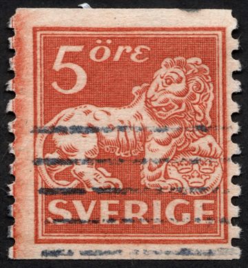 Suecia - 1920 - Leao Heraldico - 5ore