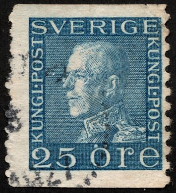 Suecia - 1925 - Gustaf V KunglPost - 25C