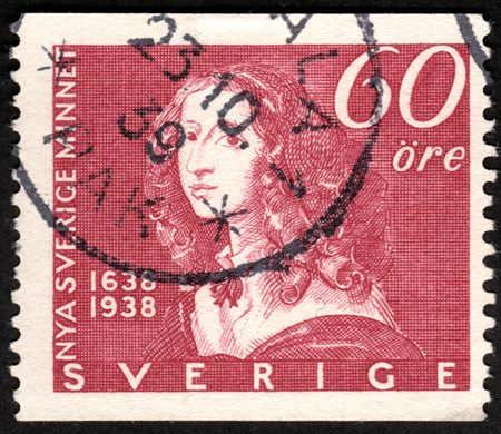 Suecia - 1938 - Nya Sverige Rainha Cristina - 60ore