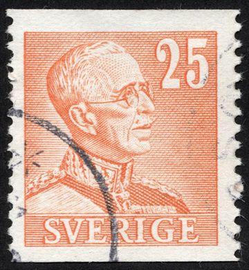 Suecia - 1939 - Gustaf V Grande Numeral - 25ore