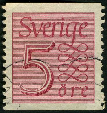 Suecia - 1951 - Numeral Pequeno - 5O