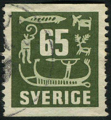 Suecia - 1954 - Gravuras Rupestres - 65O
