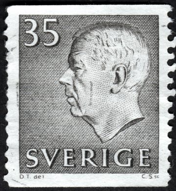 Suecia - 1954 - Gustaf VI Adolf - 35C
