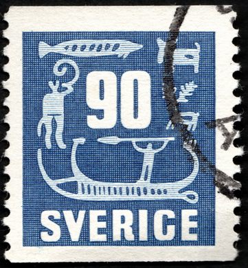 Suecia - 1954 - Gravuras Rupestres - 90ore