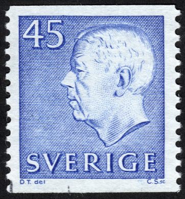 Suecia - 1957 - Gustaf VI Adolf - 45C