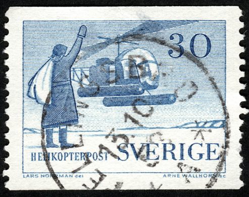 Suecia - 1958 - Helikopterpost - 30ore