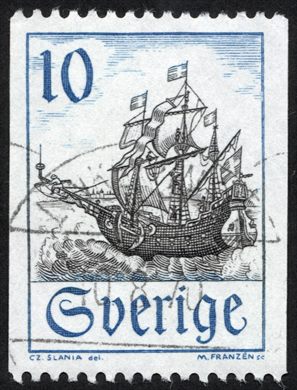 Suecia - 1967 - Navio de Guerra - 10ore