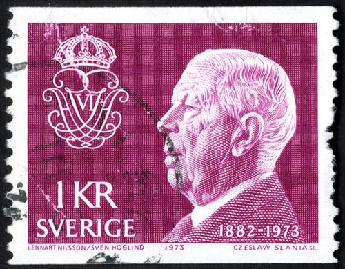 Suecia - 1973 - Gustaf VI Adolf Memoria - 1Kr