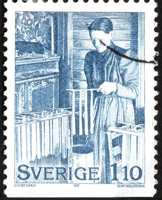Suecia - 1977 - Fabrico de Velas - 1.10Kr