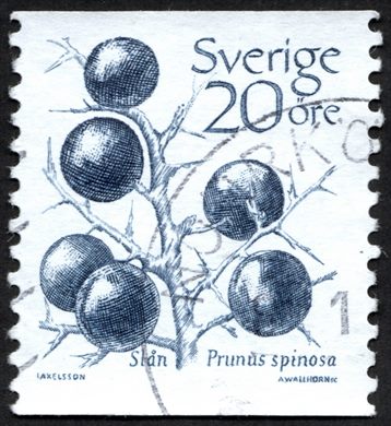 Suecia - 1983 - Flora Prunus spinosa - 20ore