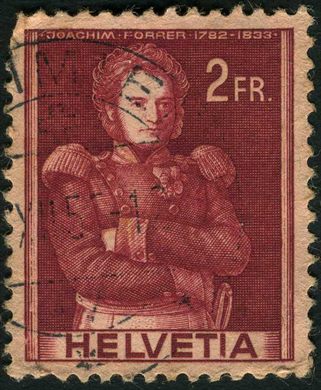 Suica - 1941 - Retratos Historicos Joachim Forrer - 2FR
