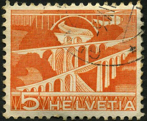 Suica - 1949 - Tecnica e Paisagem - Viaduto - 5C