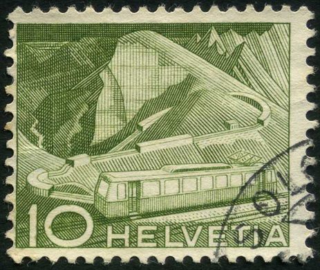Suica - 1949 - Tecnica e Paisagem - Comboio - 10C