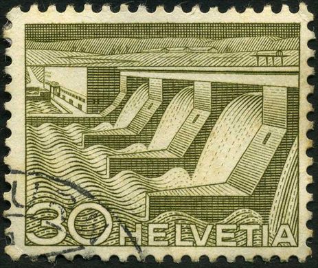 Suica - 1949 - Tecnica e Paisagem - Barragem - 30C