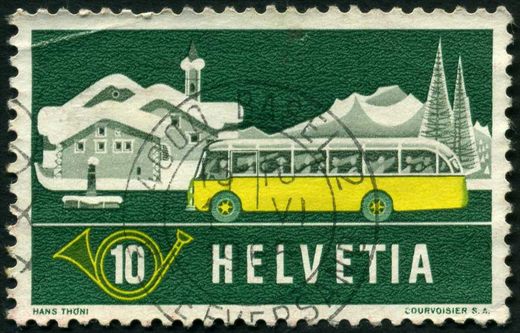 Suica - 1953 - Autocarros Postais - 10C