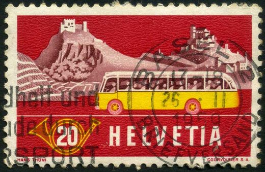 Suica - 1953 - Autocarros Postais - 20C