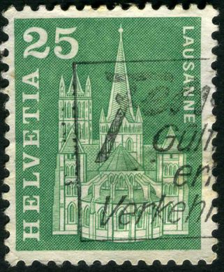 Suica - 1960 - Monumentos - Catedral de Lausanne - 25C