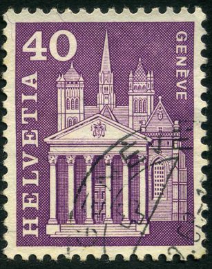 Suica - 1960 - Monumentos - Catedral de Genebra - 40C