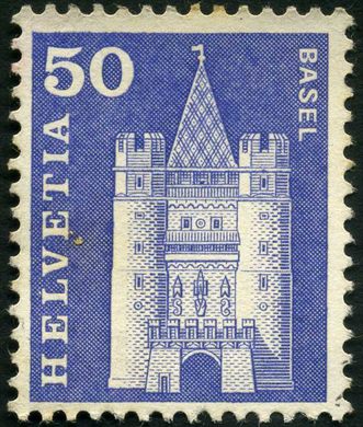 Suica - 1960 - Edificios e Monumentos - Basel Spalentor - 50C