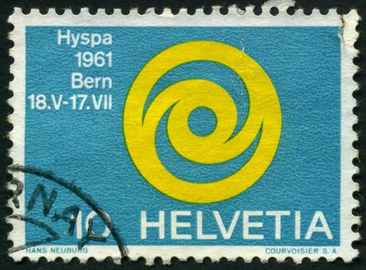 Suica - 1961 - Exposicao Hyspa Berna - 10C