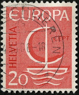 Suica - 1966 - Europa Barco Simbolico - 20C