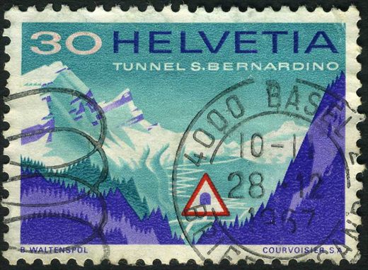 Suica - 1967 - Tunel do Sao Bernardino - 30C