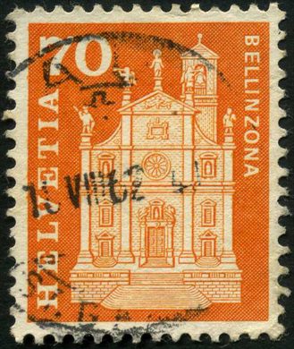 Suica - 1968 - Edificios e Monumentos - Bellinzona Collegiata - 70C