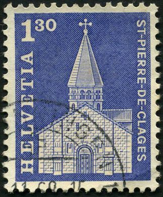 Suica - 1968 - Edificios e Monumentos - St Pierre de Clages - 1.30C